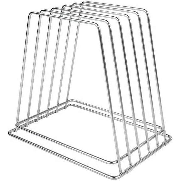 Commercial Cutting Board Rack, Fits 1" Thick Baking Pans and Sheets for Organizer - NSF Stainless Steel, Holds 6 Boards