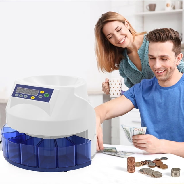 Commercial Digital Coin Counter & Sorter - 216/Min Electric Currency ...