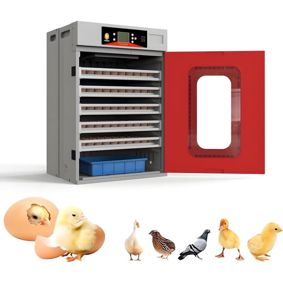 Commercial Digital Egg Incubator, 400-Egg Incubator, 360 Automatic Rotating Rollers, Auto Temperature & Humidity Control, Suitable for Chicken, Duck, Goose, and Quail Eggs