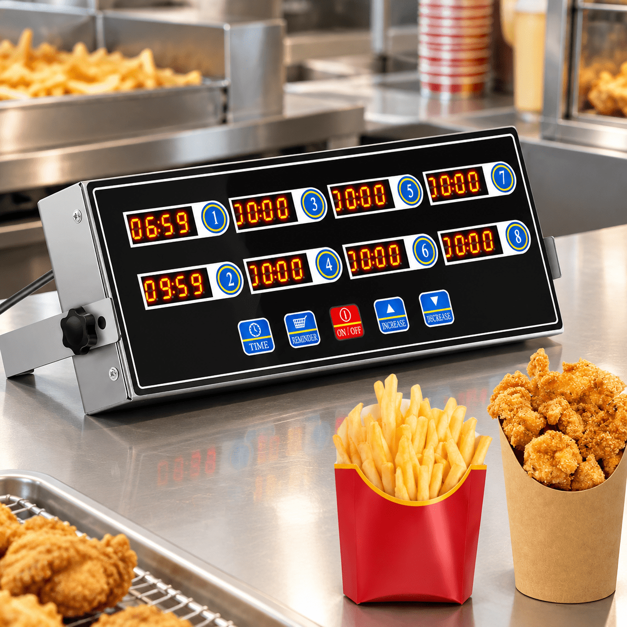 Timer For Kitchen Commercial Digital Kitchen Timer for Cooking, 8 Channel - Walmart.com