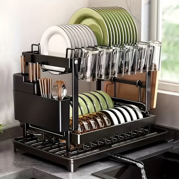 Commercial Dish Rack, Dish Rack, 1pc, Black