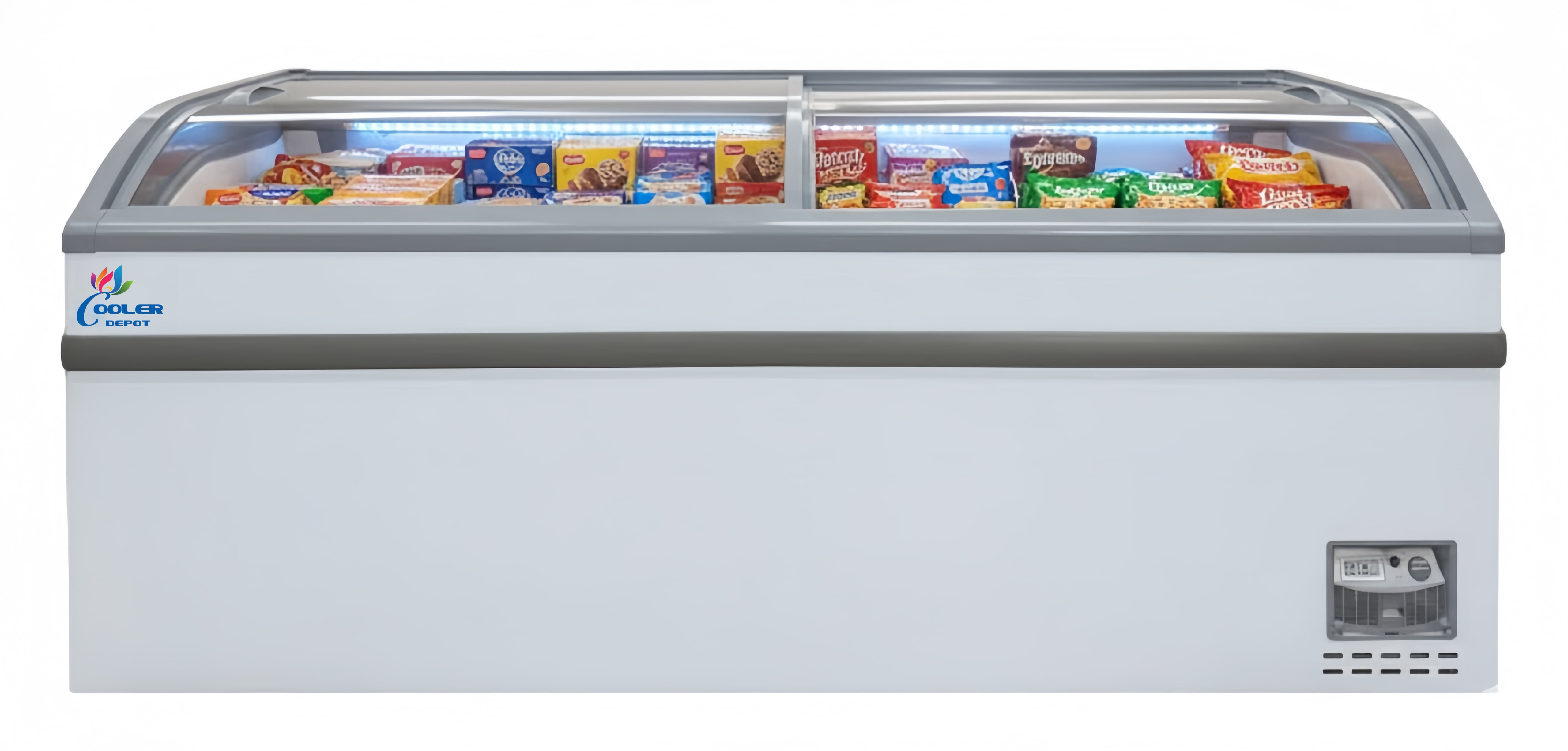 Cooler Depot 80 inch 16.8 cu.ft, Commercial Market Grocery Island Chest Freezer, NSF Certified.