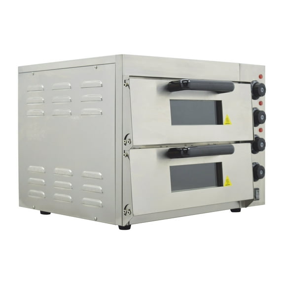Commercial Double-decker Pizza Electric Oven Independent Temperature Control 220V 3KW