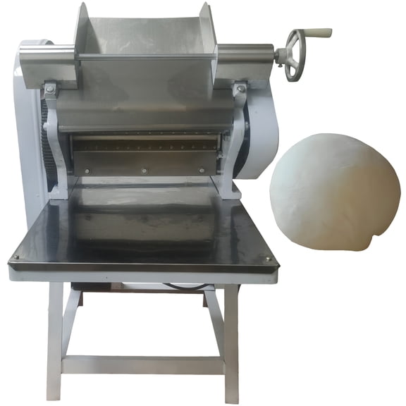 Commercial Dough Press Machine Automatic Dough Roller Thickness Adjustable with Stainless Steel Rollers 220V