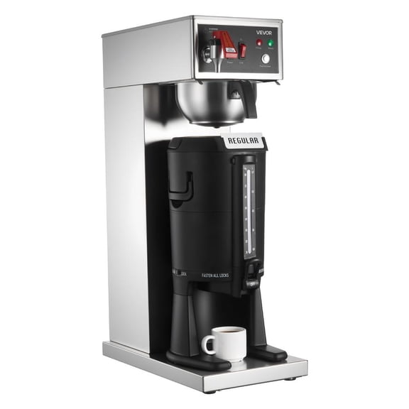 Commercial Drip Coffee Maker, 16-17 Cup Capacity, 2.5L Thermal Carafe, Auto Water Filling Function