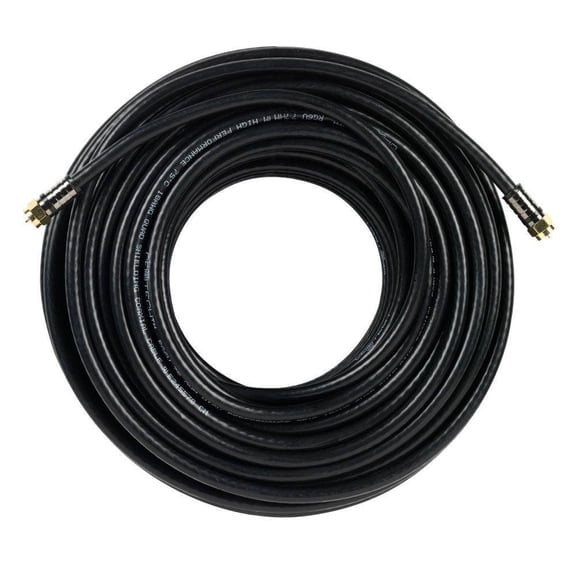 Open Box Commercial Electric 100ft Quad Shield Coax Cable