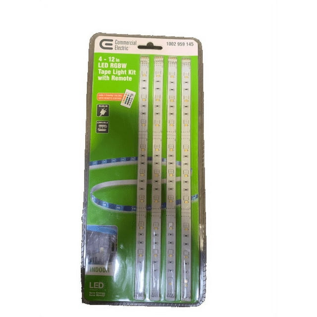 Commercial Electric 12 in. Linkable RGBW Indoor LED Flexible Tape Strip
