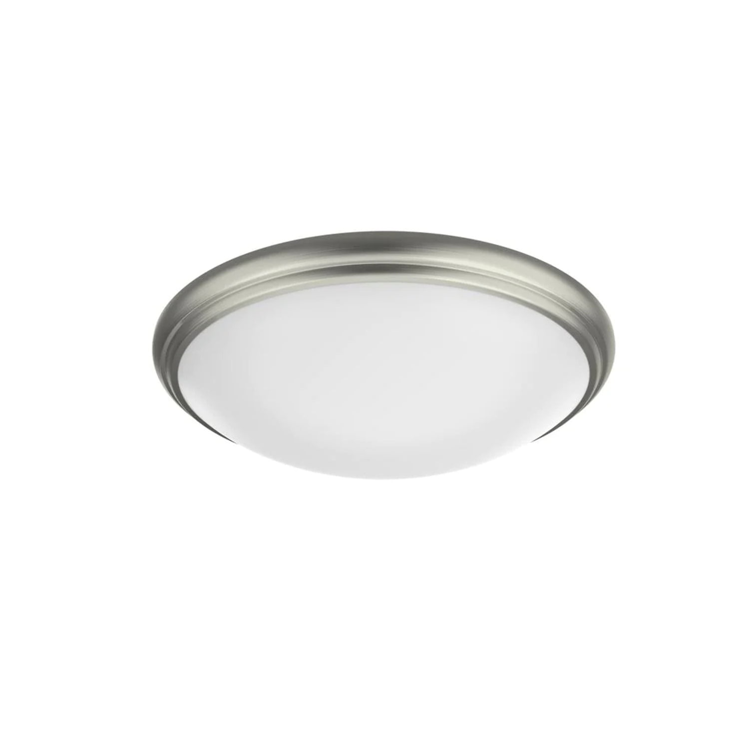 Commercial Electric LED Flush Mount Light Brushed Nickel  Oil-Rubbed Bronze 12"