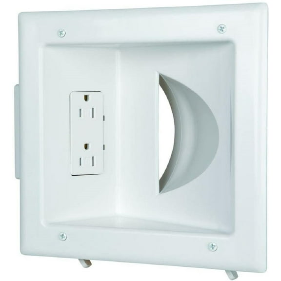 Commercial Electric 15A 125V White Duplex Electrical Outlet