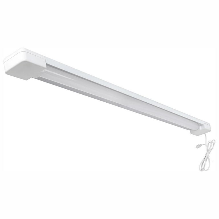 Commercial Electric 3 ft. 1 Light 30 W White Utility LED Shop