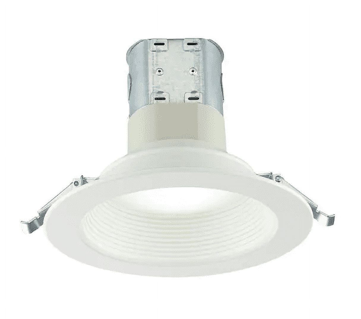 Commercial Electric 6" White Baffle LED Recessed Kit Selectable CCT (2 ...