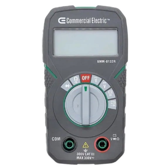 Commercial Electric BMM-8132R Digital Multimeter 300V - Walmart.com
