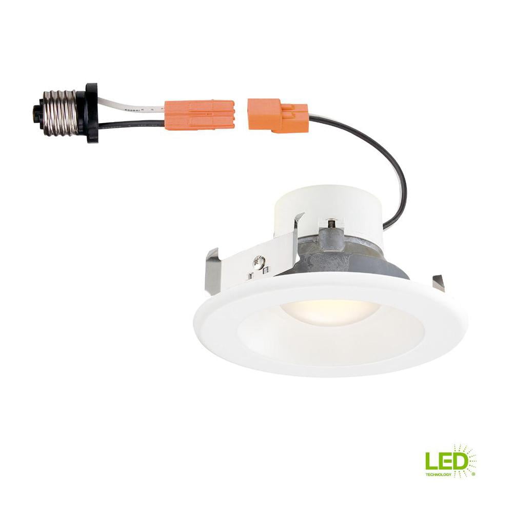 trim smart pro ホワイト Commercial Electric CER4741BWH30 4 in. White Integrated LED