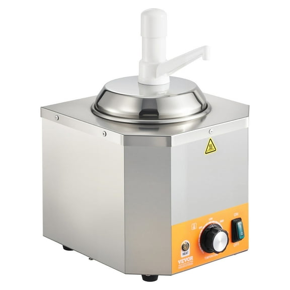 Commercial Electric Cheese Warmer 2.4L Melted Cheese Dispenser with Pump, Temperature Control 86F-230F for Nachos, Pretzels