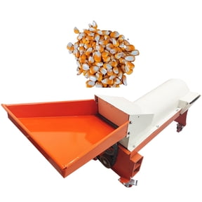 Commercial Electric Corn Thresher Machine Industrial Corn Sheller with 9.84ft Grain Auger 220V