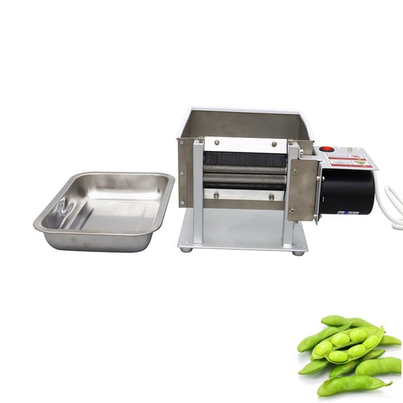 Commercial Electric Edamame Sheller 110V 8-15kg/h Adjustable Gap Stainless Steel Pea Peeling Machine