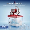 Commercial Electric Ice Crusher Machine, 4 Stainless Steel Blades Snow ...