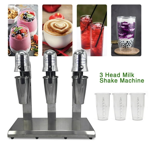 Commercial Electric Milk Shake Machine Blenders Tea Drink Mix Milkshake Mixer