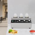 thumbnail image 1 of 110V Commercial Electric Sauce Warmer, Cheese Sauce Dispenser Warmer with 3 Bottles for Homes, Restaurants, 1 of 18
