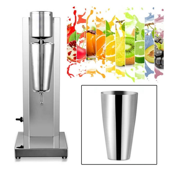 Commercial Electric Stainless Steel Milk Shake Machine Milk Tea Drink Mixer 110V