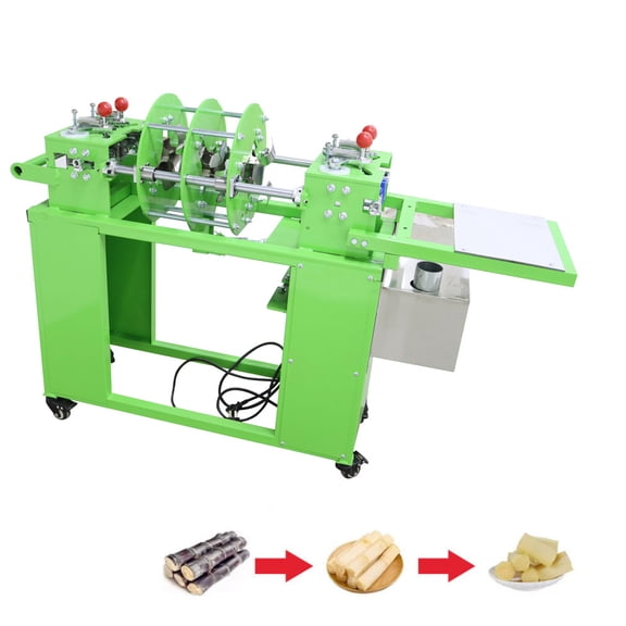 Commercial Electric Sugar Cane Peeler Automatic Peeling with Manual Cutting Device 110V/220V/48V