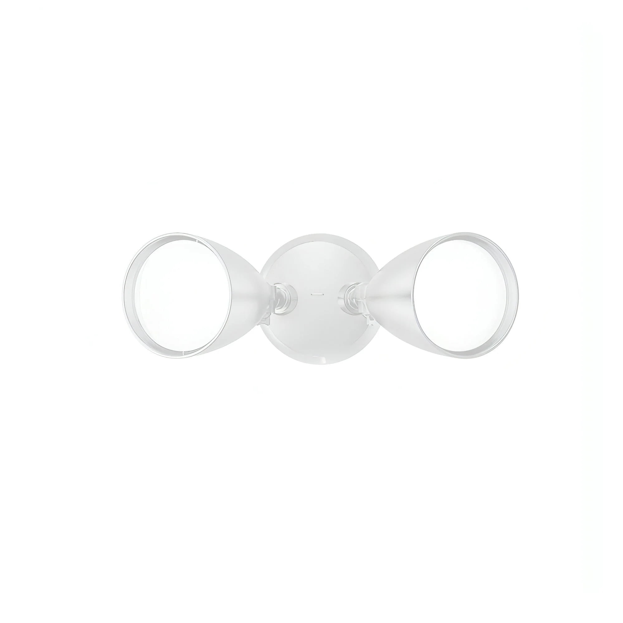 White Polycarbonate Twin-Head LED Security Floodlight