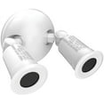 thumbnail image 1 of Commercial Electric Twin-Head White Outdoor Flood Light, 1 of 2