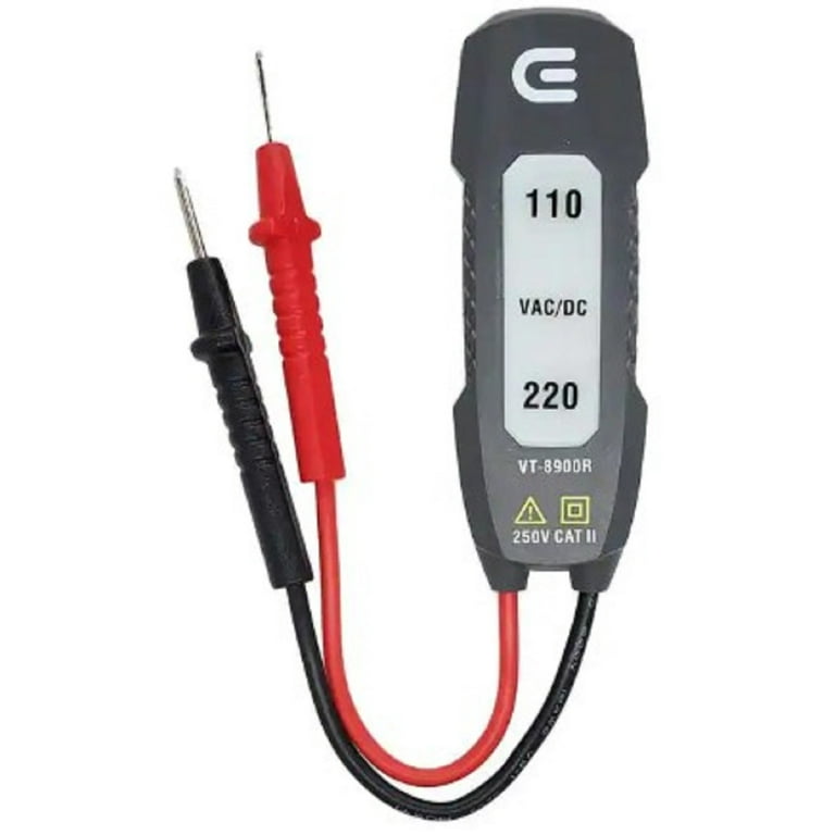 Commercial Electric VT 8900R AC DC Voltage Tester 110 220 Volt Indicator Lights