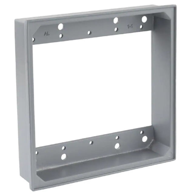 Commercial Electric WDE000G Gray 2-Gang Weatherproof Extension Box Cast ...