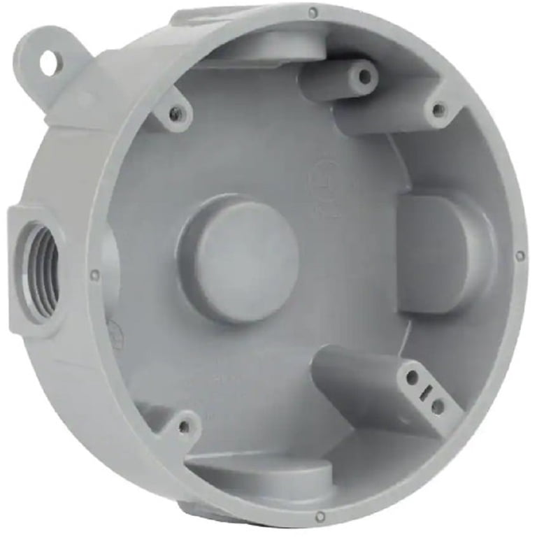 Single Gang Five Holes Weatherproof GFCI Outlet Box With 1/2 Thread
