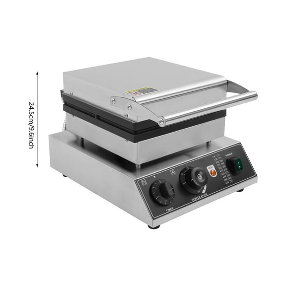 Commercial Electric Waffle Maker Belgian Waffle Baker Baking Machine Nonstick