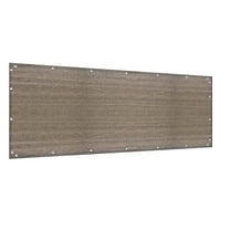 Commercial Elegant Privacy Screen for Deck, Patio, Balcony, Fence, Porch, Railing, Pool and Driveway - Walnut 3ft x 4ft