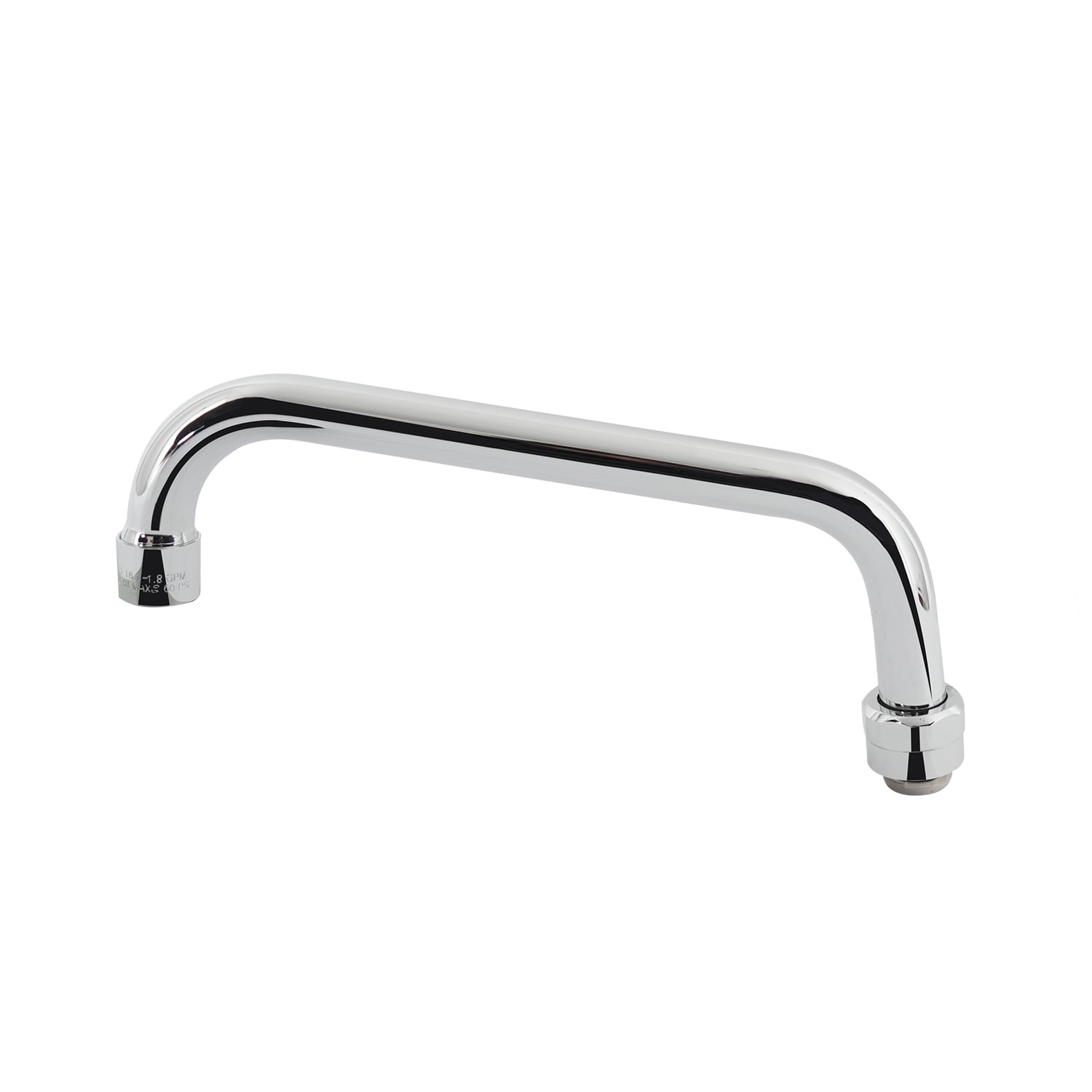 Commercial Faucet Parts 8 Inch Swivel Spout Replacement Kit for Most Brands Commercial Kitchen Sink Faucet 1.8 GPM Stainless Steel Swivel Swing Add-on Nozzle for 2 or 3 Bay Compartment Sinks