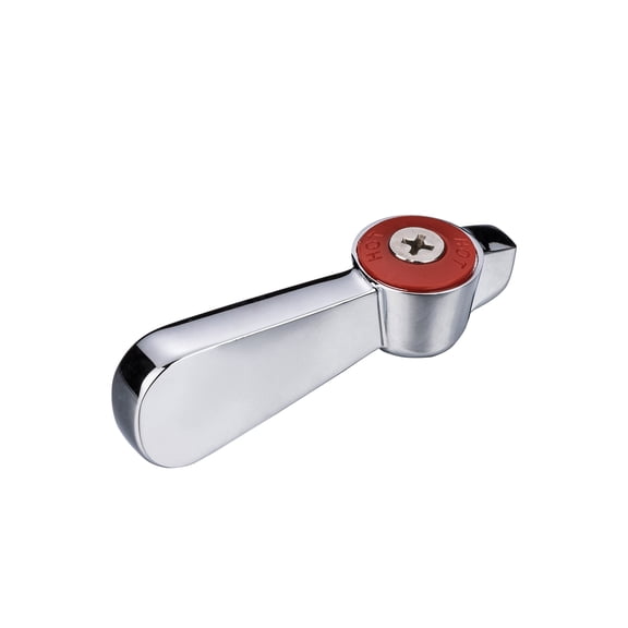 Commercial Faucet Parts Kitchen Faucet Handle Replacement Kit - Lever Handles 0.43" Round Stem Hole Fits Most 3/8" Shaft, Ideal for Kitchen, Laundry, Restaurant, and Industrial Use (Red)