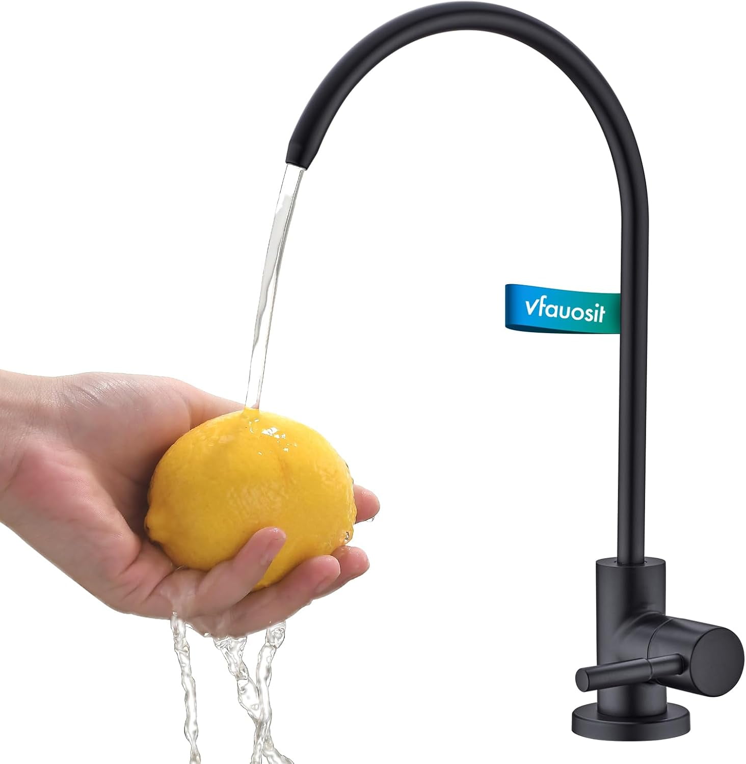 VFAUOSIT Black Kitchen Faucet With Pull-Down Sprayer & Pot Filler – Commercial Style, Single Handle, Stainless Steel