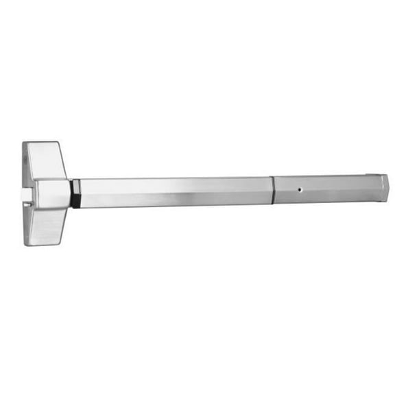 Commercial Fire Rated 3 ft. Rim Exit Only Exit Device, Satin Stainless Steel