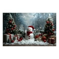 Commercial Flag Pole Christmas Snowman Pattern Outdoor Garage Door