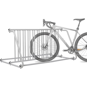 Commercial 10-Bike Floor Rack - Dual Sided Bike Storage For Garage & Schools, 60x39x30 Inches