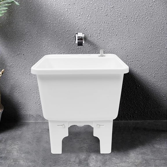 Commercial Floor Mop Sink,Portable Camping Sink,Indoor and Outdoor Utility Sink,Commercial Utility Floor Mount Mop Basin for Restaurant, Garage, Basement