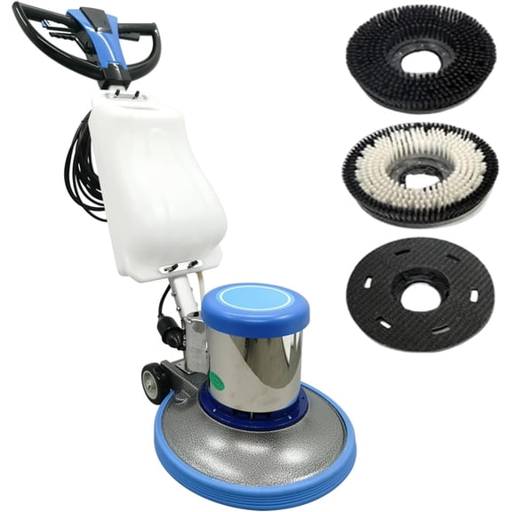 Commercial Floor Polisher Buffer Machine 17 Inch Floor Scrubber Carpet Cleaning Machine 3 Brush heads