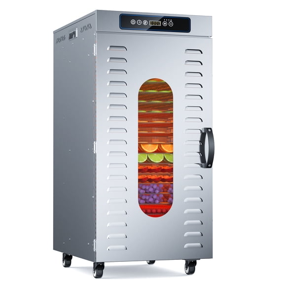 Commercial Food Dehydrator - 20 Trays, WiFi Remote Control, 3 Custom Programs for Jerky, Herbs, Fruit