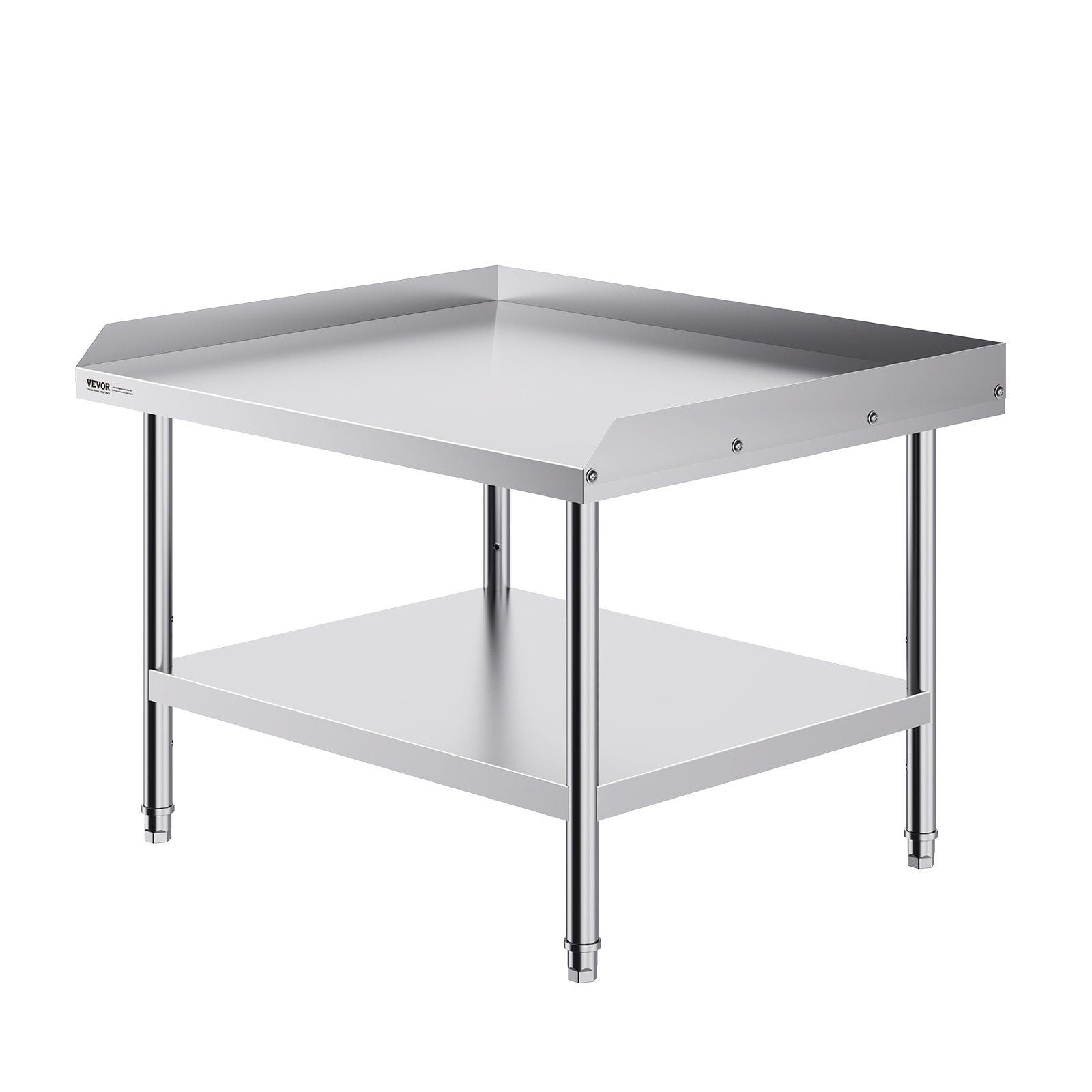 Stainless Steel Work Table 30x36x26 Inch - Commercial Prep Table with Backsplash, Adjustable Shelves - Restaurant Kitchen, Home, Hotel Use
