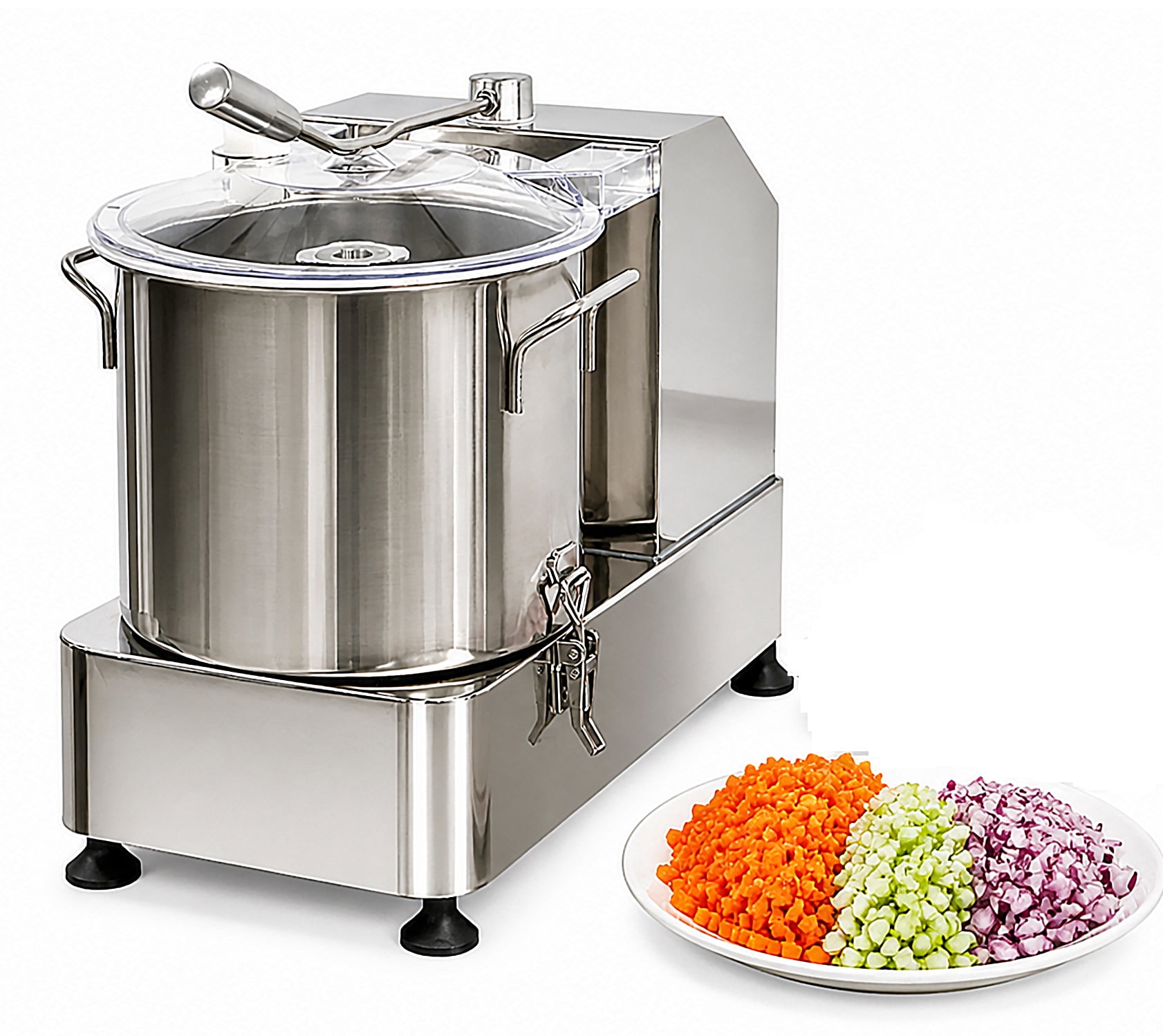 Commercial Food Processor 9L Vegetable Cutter Electric Meat Vegetable Chopper Stainless Steel NSF 110V
