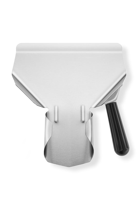 Commercial French Fry Scoop, Right - Stainless Steel Bagger & Scooper for Fries