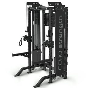 Commercial Functional Trainer Cable Machine with Dual Weight Stacks Power Cage Squat Rack Cable Crossover Exercise Machine with Pulley System All in One Home Gym Systems, Functional Trainer(Model A)
