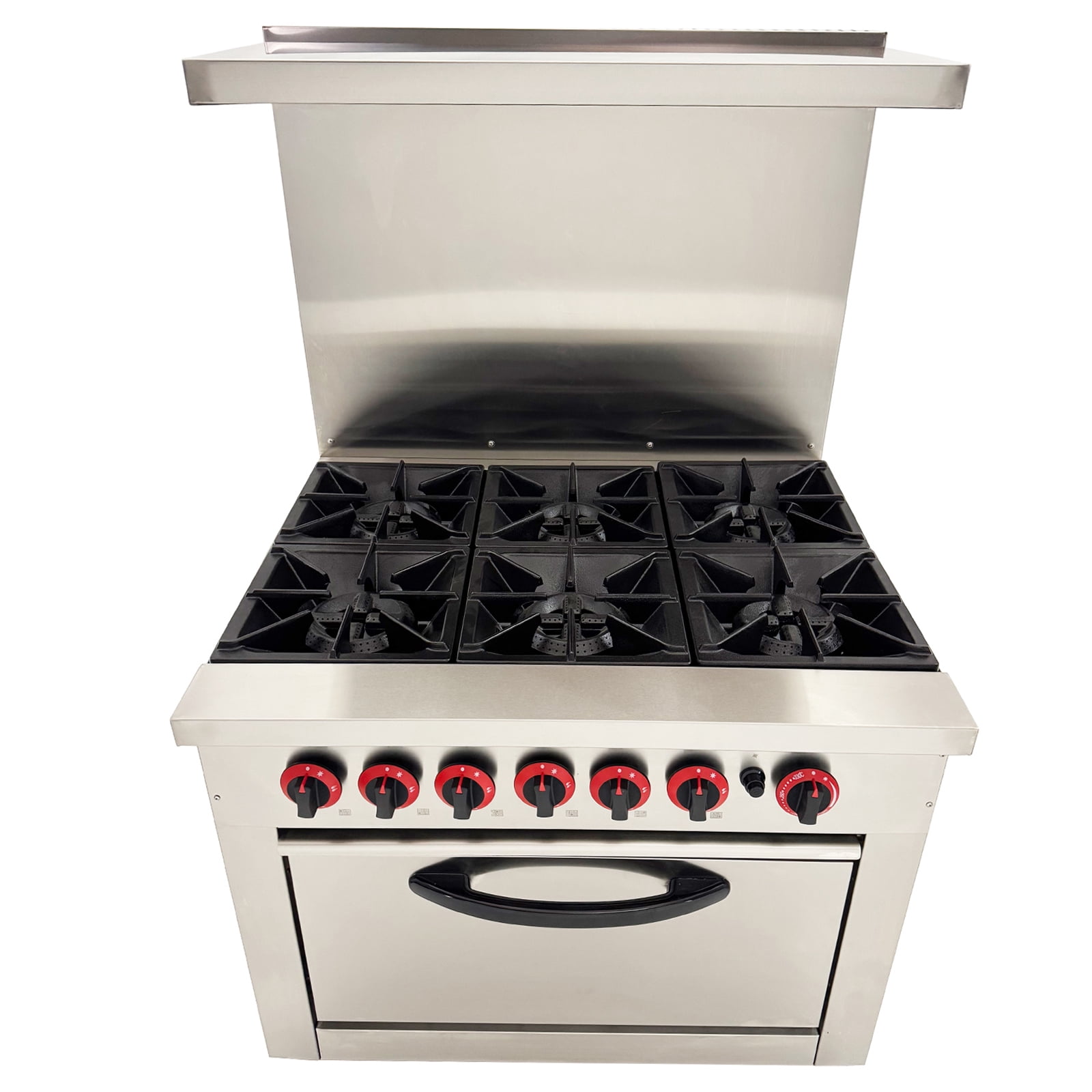 Commercial Gas Range and Oven Gas Hot Plate Stove with 6 Burner