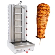 Commercial Gas Rotating Shawarma Grill Machine Vertical Kebab Gyro Roaster with 5 Burners 2800PA