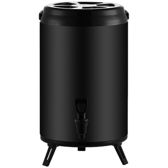 Commercial Grade 304 Stainless Steel Hot Cold Drink Container with Spigot Ergonomic Handle 6L Beverage Dispenser