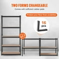 thumbnail image 1 of Commercial-Grade 5-Shelf Storage Unit, 2000 lbs Load Bearing, Black Metal Rack for Garage, Pantry, Laundry Room, 36 x 18 x 72 Inches, 1 of 7