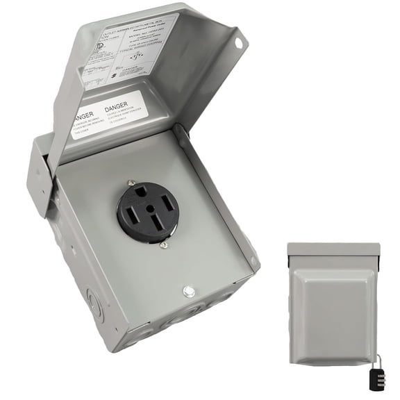 HIITIO 50A 14-50R EV/RV Outlet, Weatherproof ETL Listed for Tesla & RVs